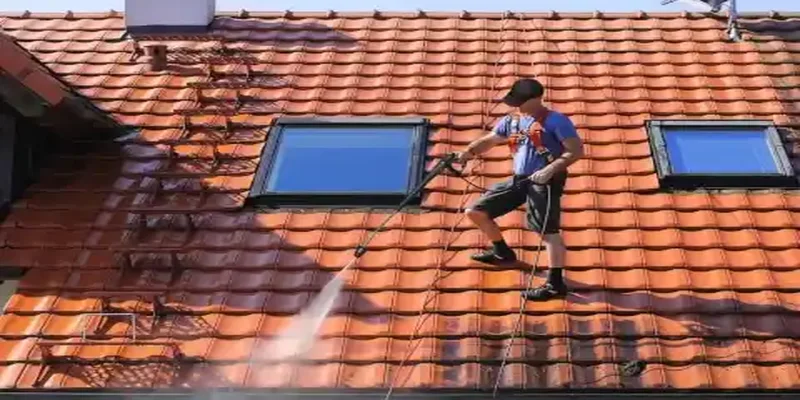démoussage et nettoyage haute pression de toiture à Aillon Le Vieux